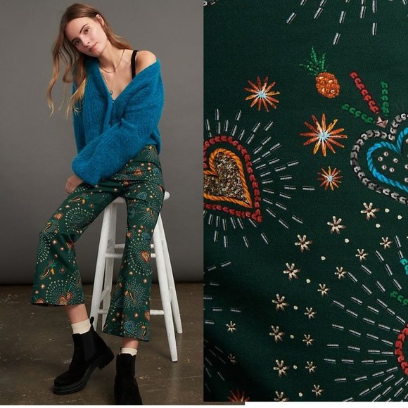 Anthropologie Pants - Anthropologie Farm Rio Fernanda Flared Pants